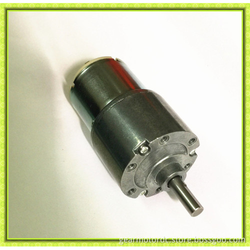 Drip proof carbon d-cut outpu shaft brushes small 37mm diam gearbox 24 volt dc motor